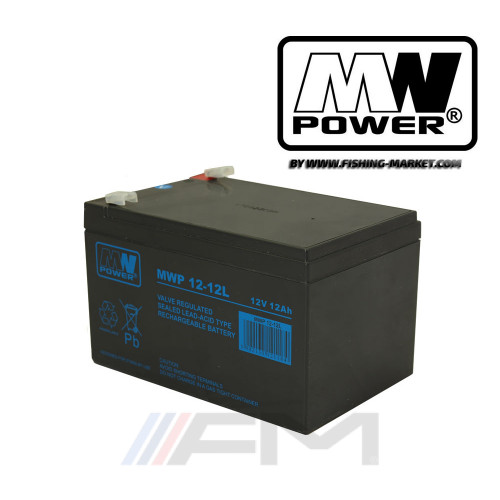 Акумулаторна тягова батерия MW POWER AGM - MWP 12Ah 12V Long Life